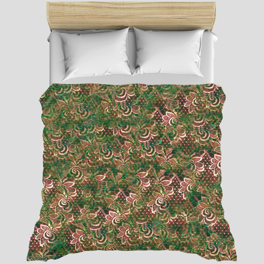 Victorian lace duvet cover, King, queen or twin, Design 34