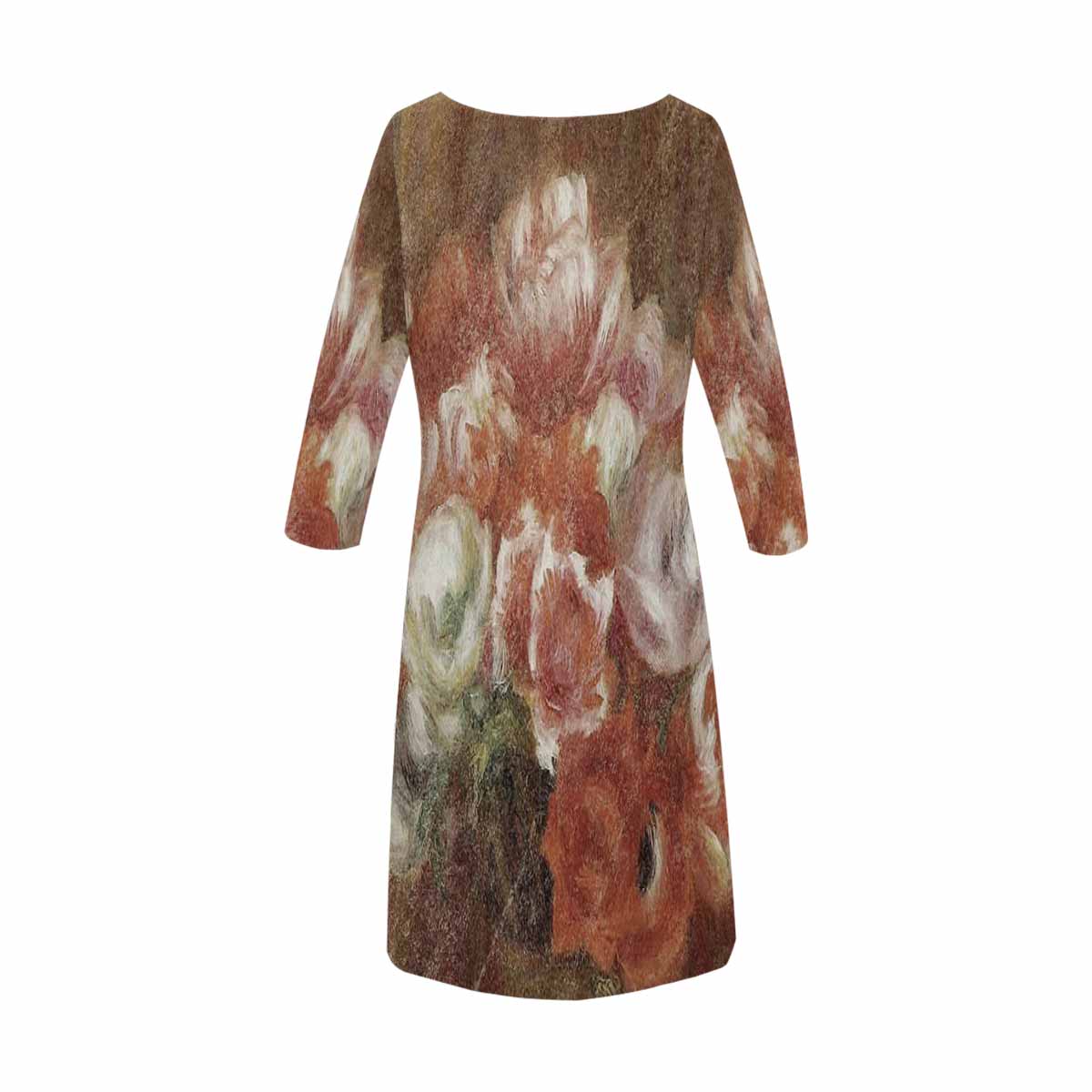 Vintage floral loose dress, model D29532 Design 15