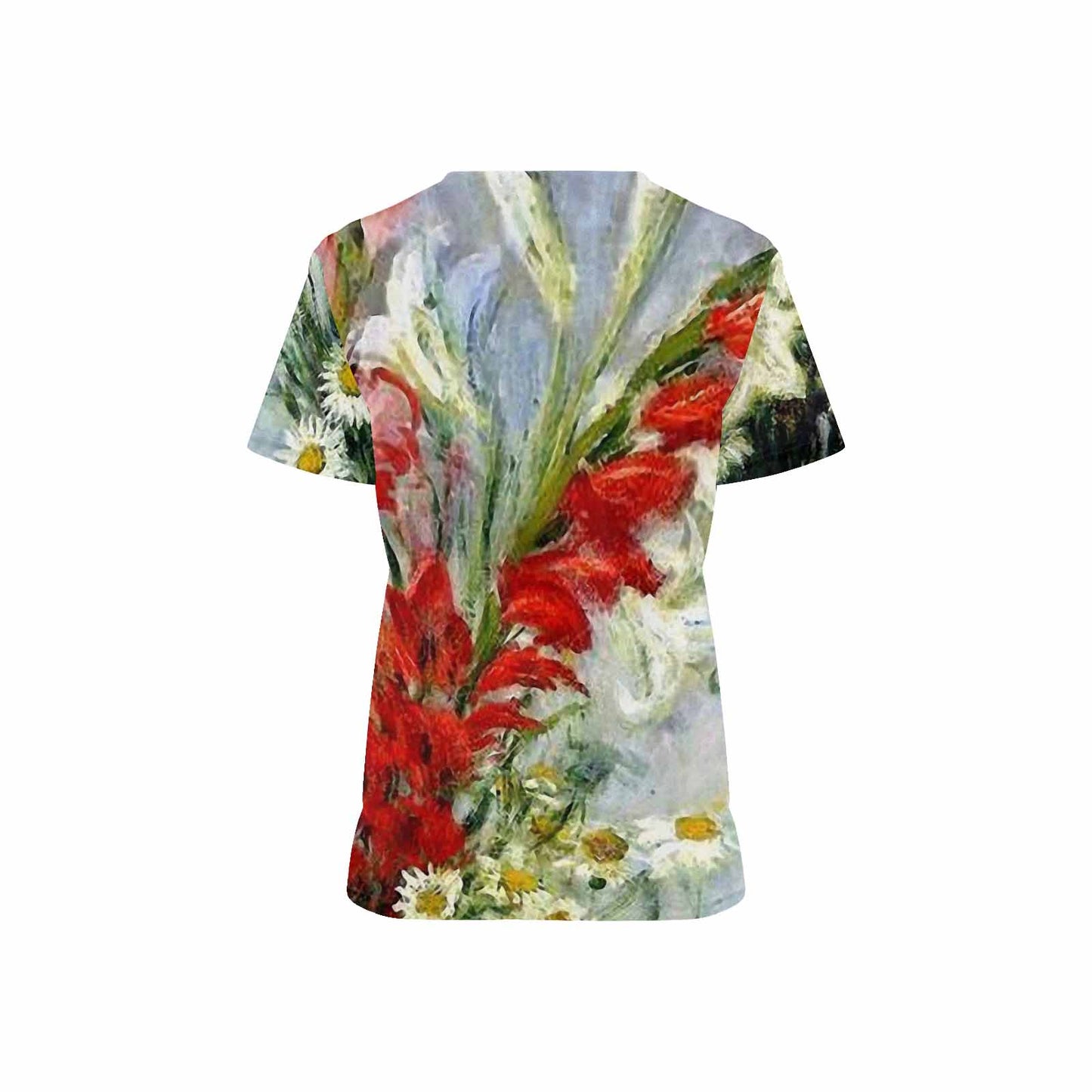 Vintage Floral professional scrubs, nurses scrub, unisex, Design 43