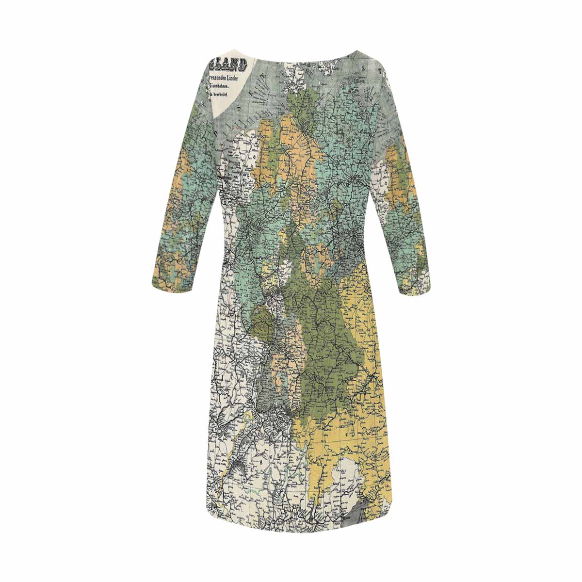 Antique Map loose dress, MODEL 29532, design 10
