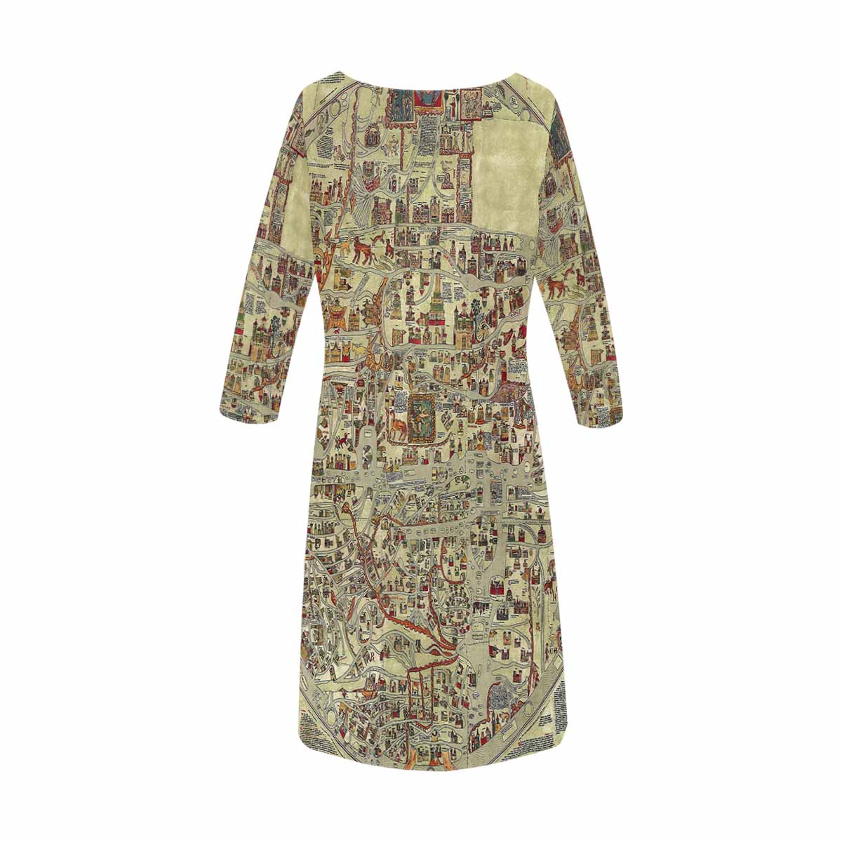 Antique Map loose dress, MODEL 29532, design 20