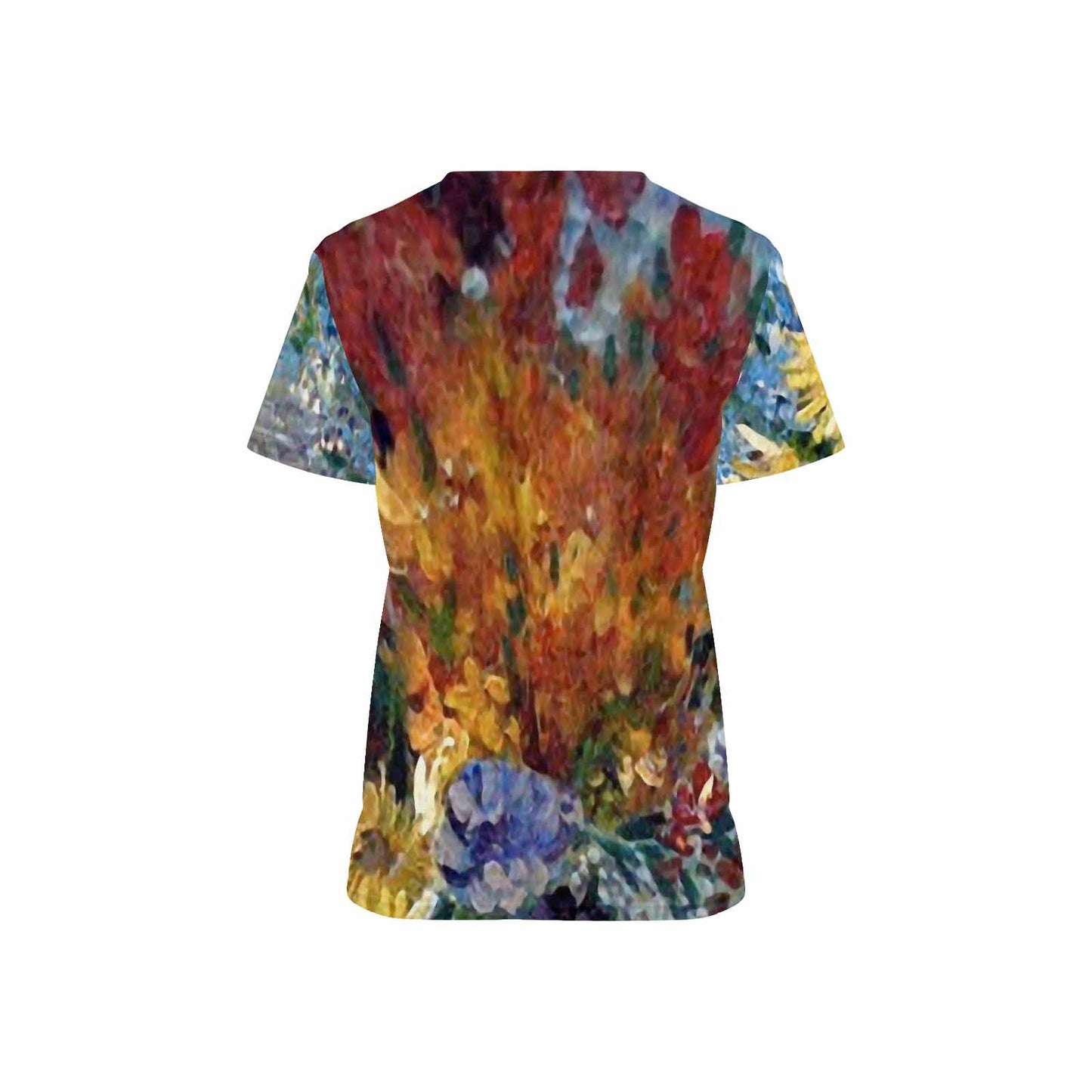 Vintage Floral professional scrubs, nurses scrub, unisex, Design 41