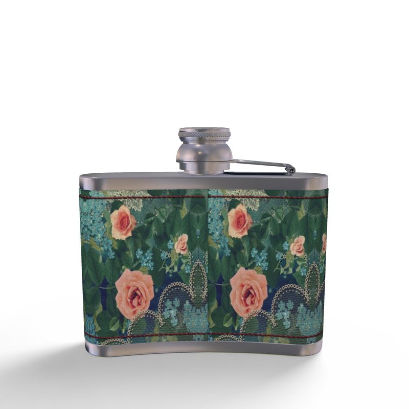 Leather Wrapped Hip Flask