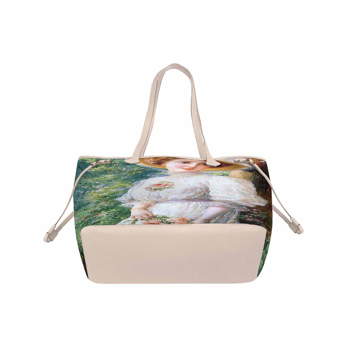 Victorian Lady Design Handbag, Model 1695361, Reverie, BEIGE/TAN TRIM