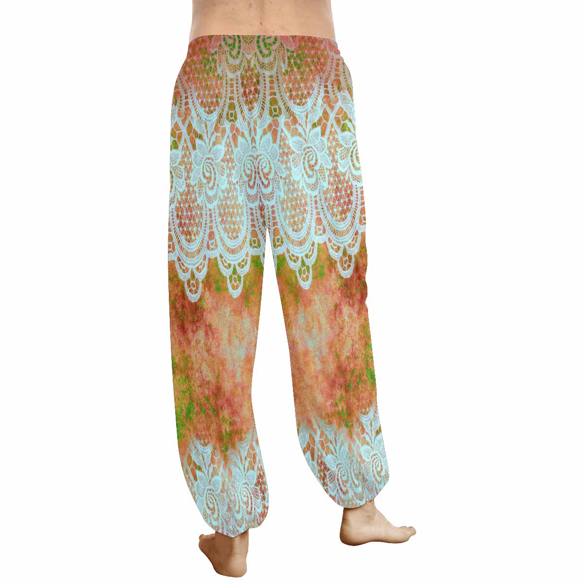 Victorian lace print Haram pants, loose comfy pants design 31