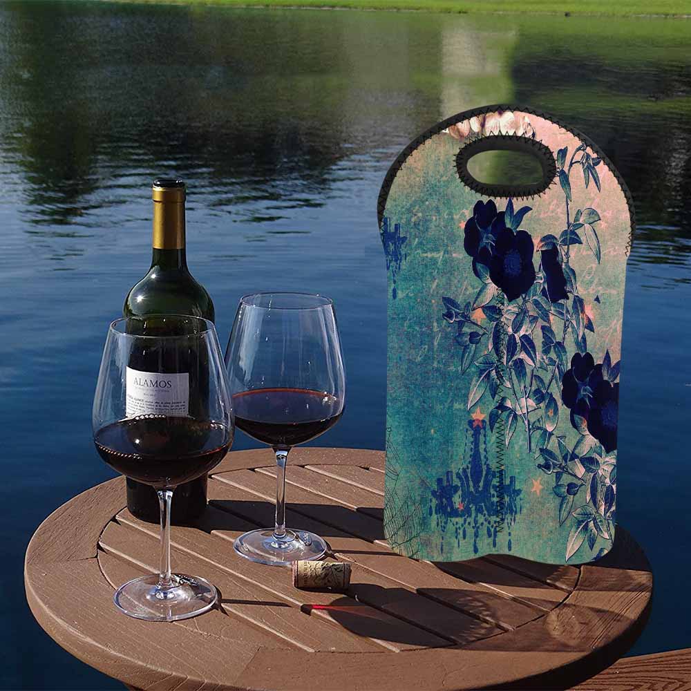 2 Bottle General Victorian wine bag, Design 15