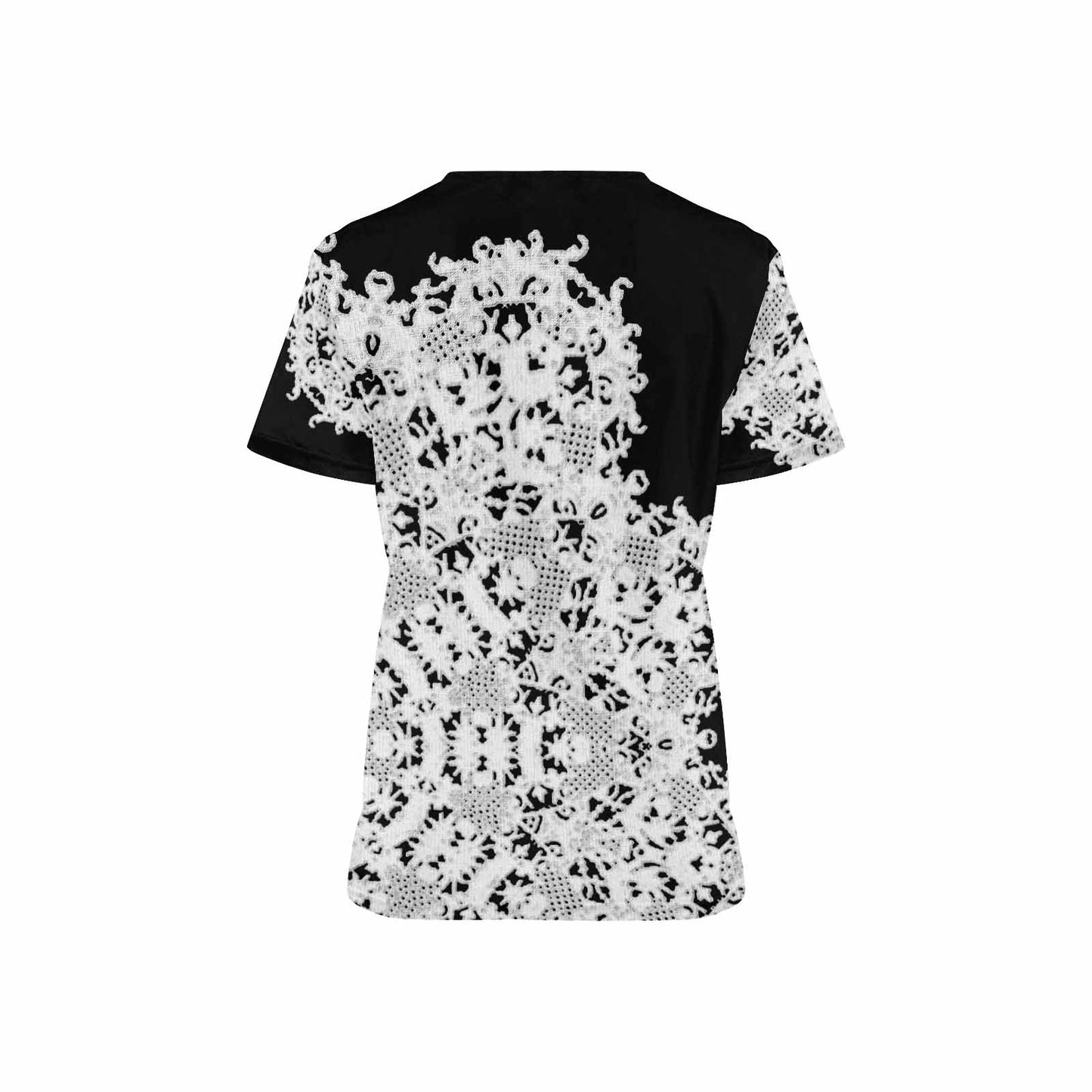 Victorian lace print professional scrubs, nurses scrub, unisex, design 50