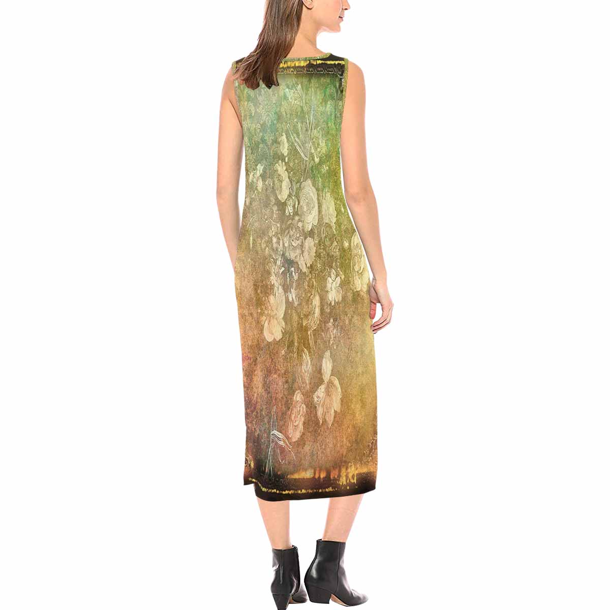 Antique General long chic dress, MODEL 09538, design 09