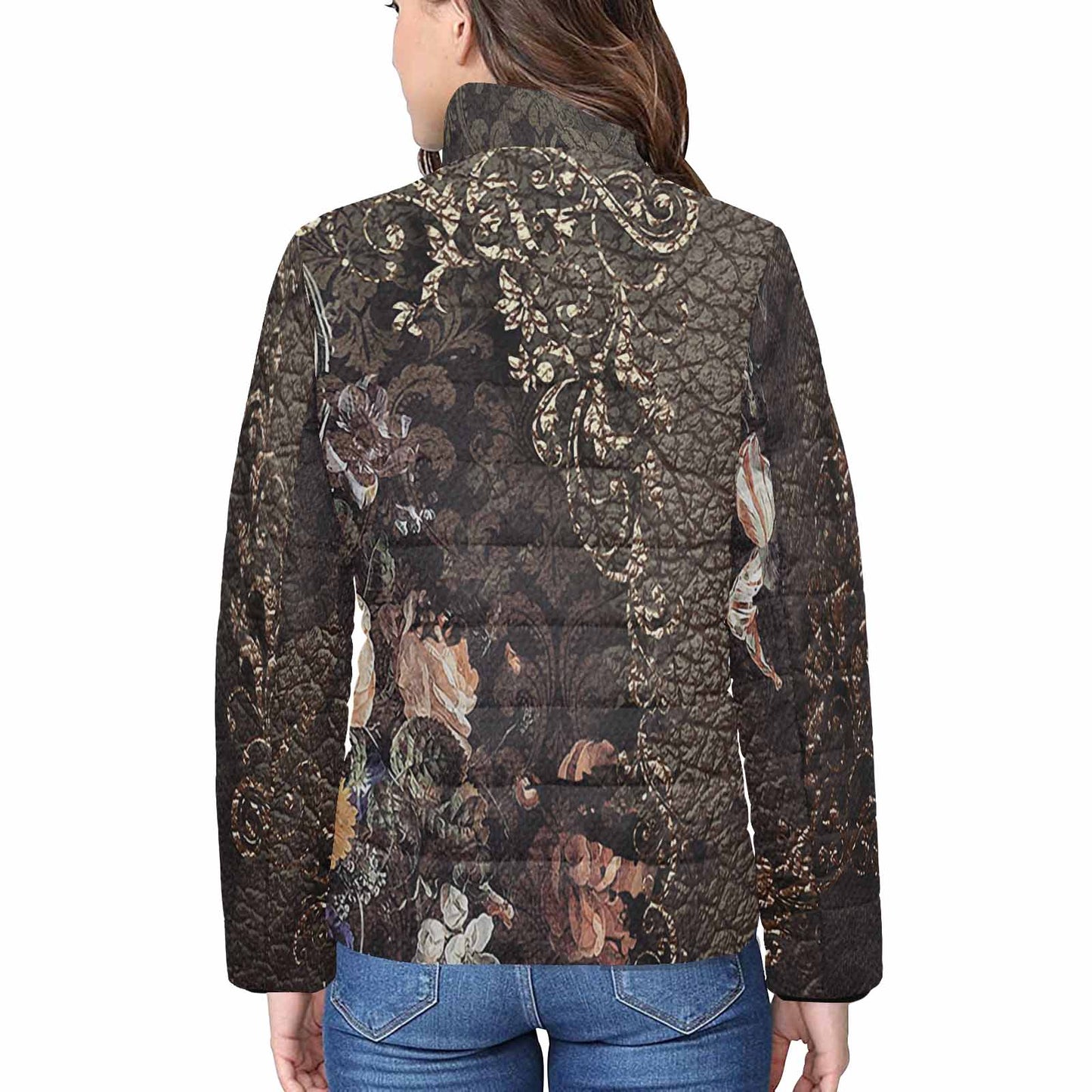 Antique general print quilted jacket, design 12