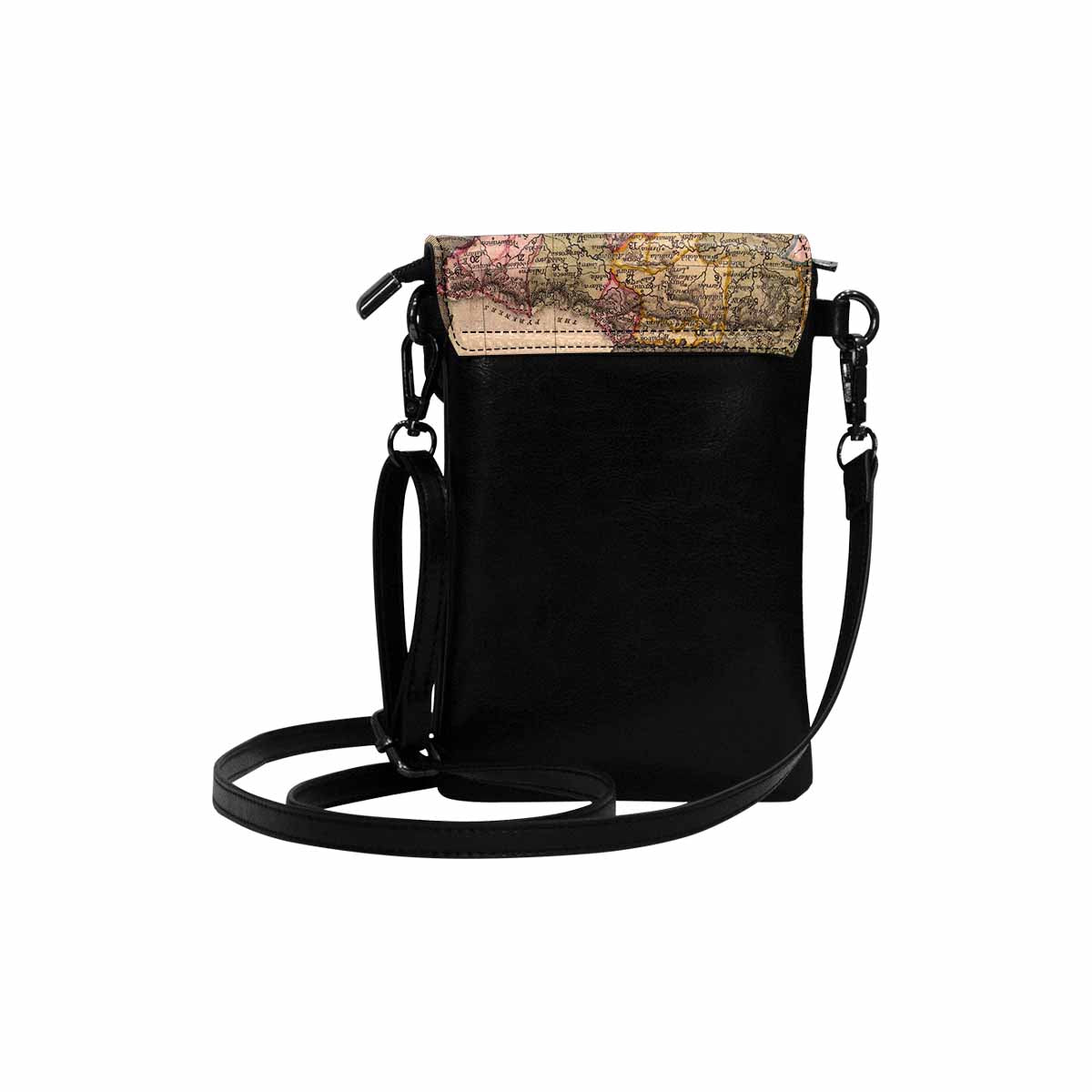 Antique map cell phone purse, moble purse, Design 16