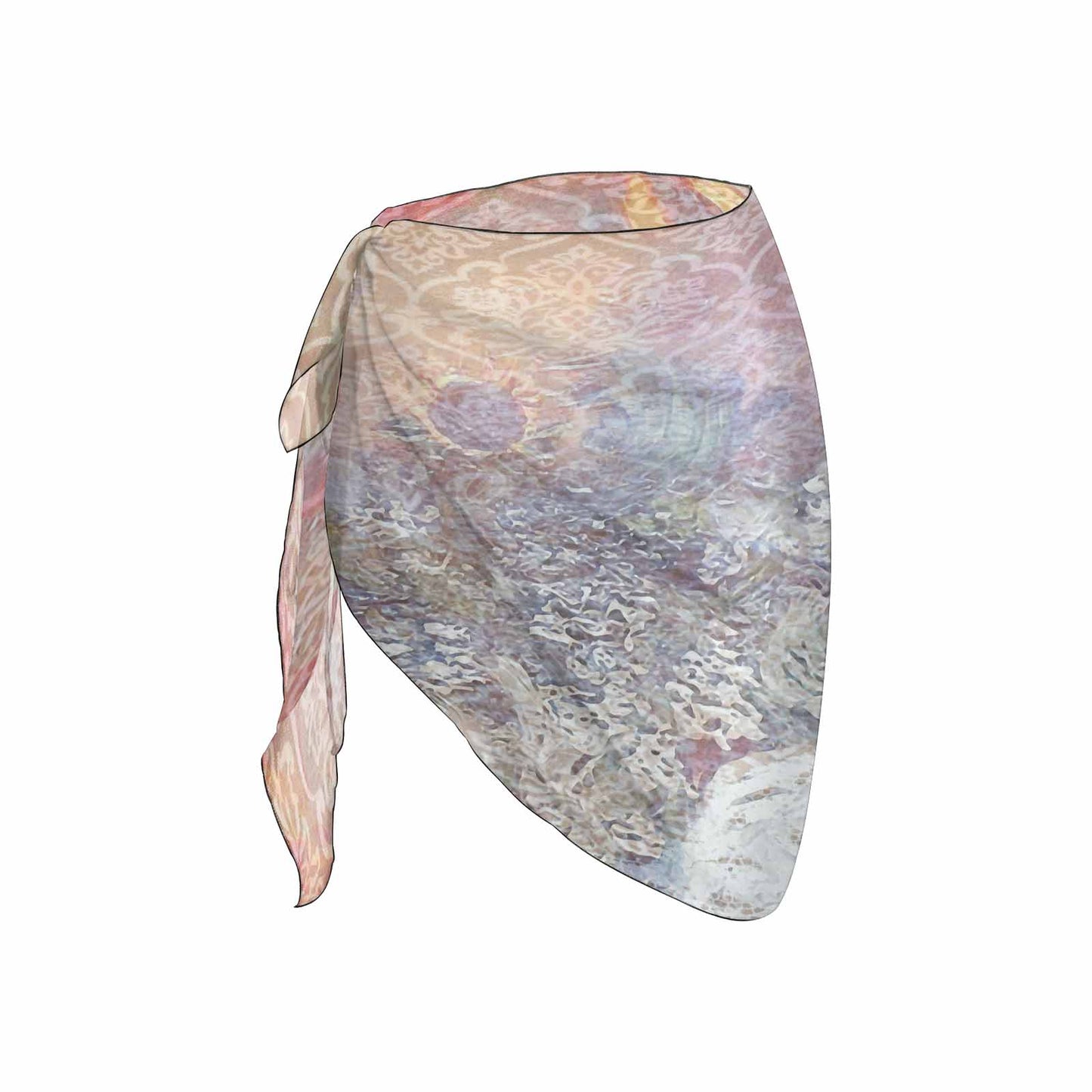 Vintage floral, beach sarong, beach coverup, swim wear, Design 54x