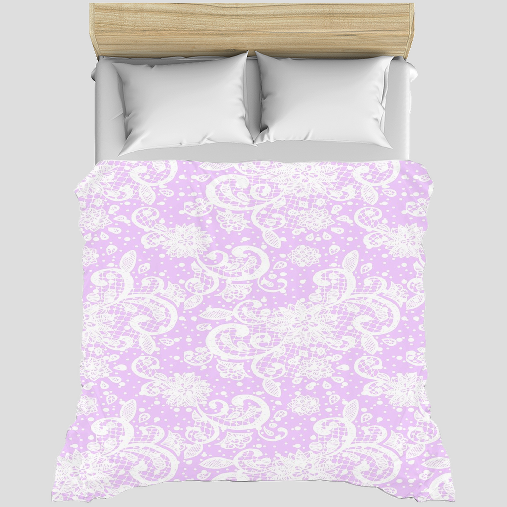 Victorian lace duvet cover, King, queen or twin, Design 06