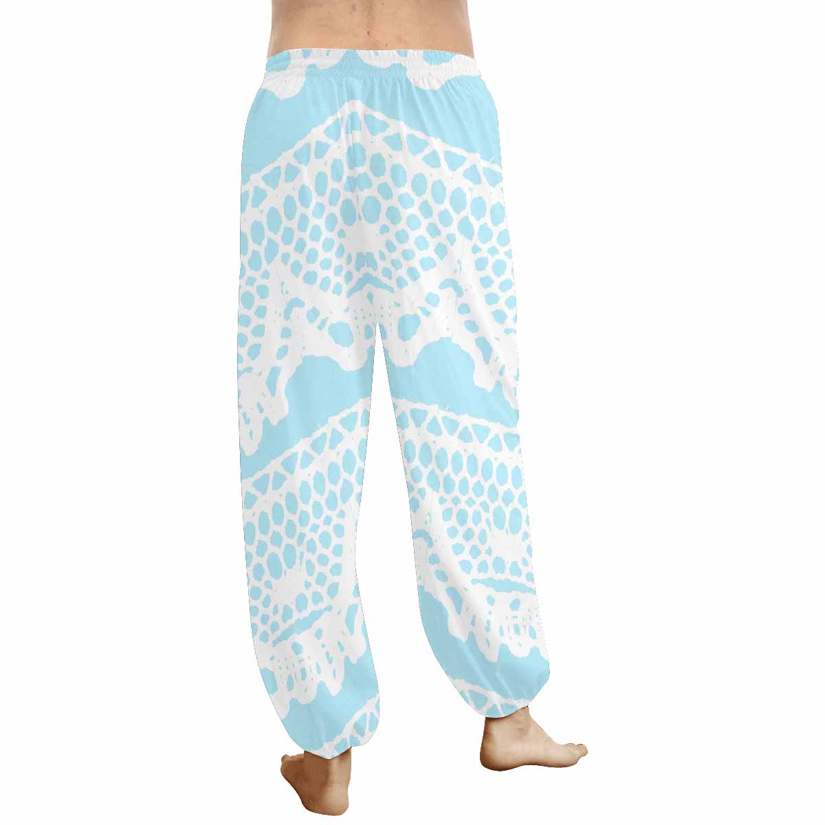 Victorian lace print Haram pants, loose comfy pants design 08