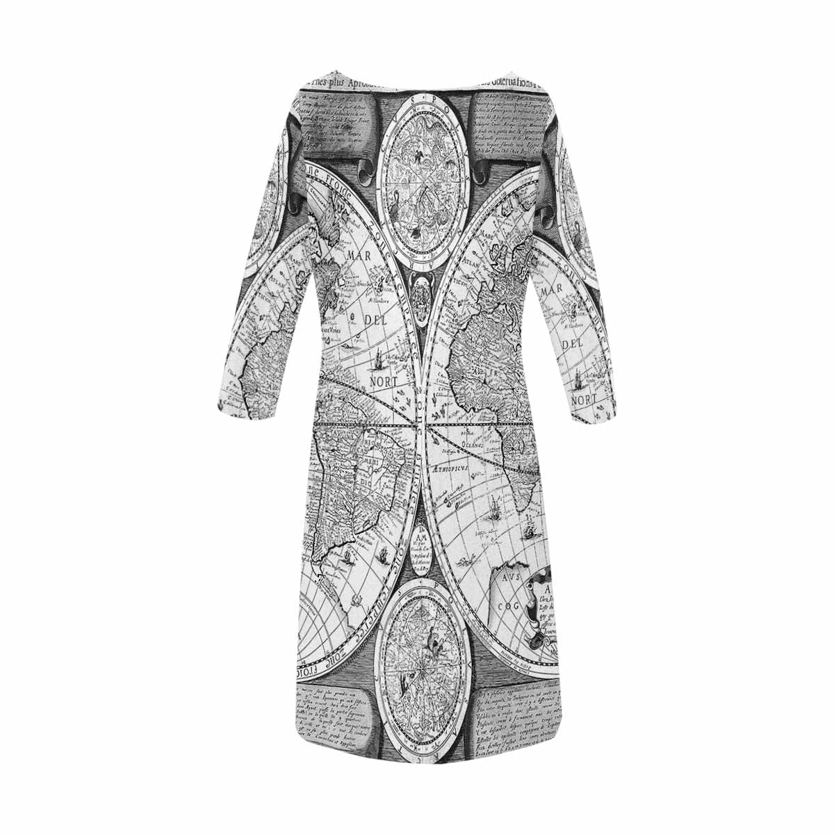 Antique Map loose dress, MODEL 29532, design 22