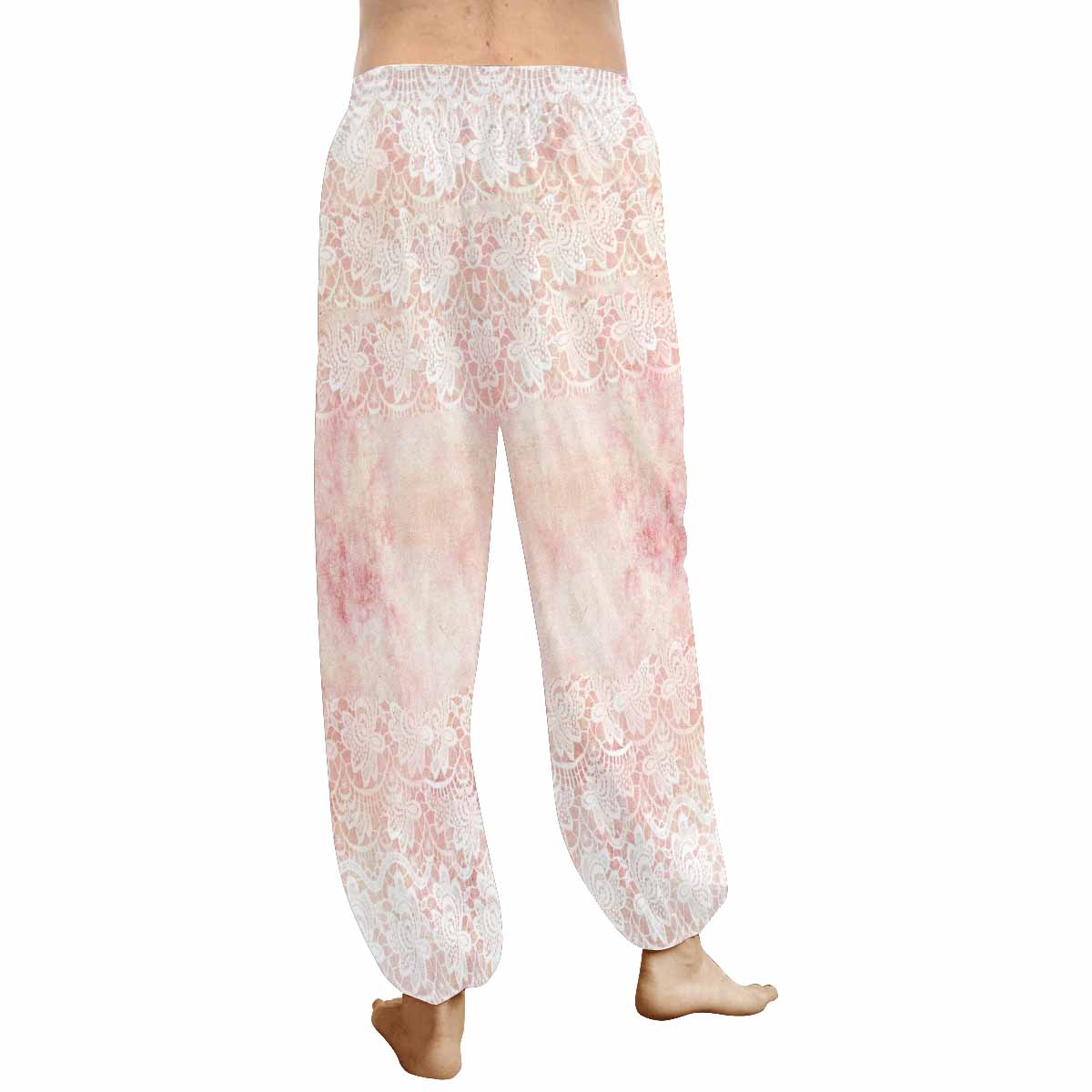 Victorian lace print Haram pants, loose comfy pants design 38