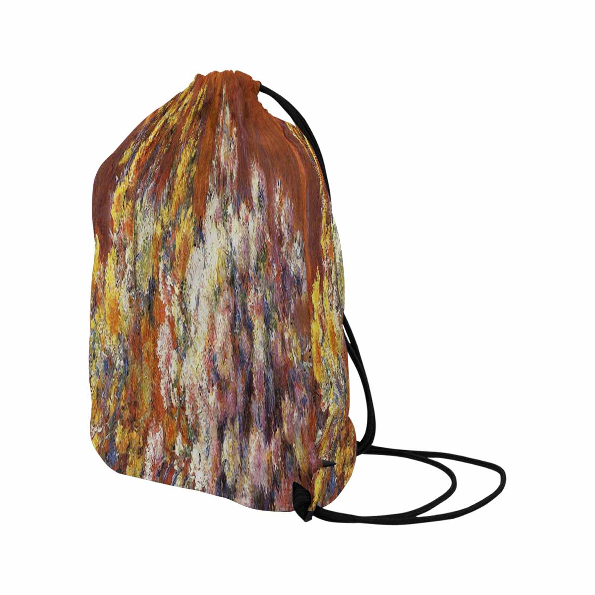 Vintage Floral print, DRAWSTRING BAG, LARGE, Design 57