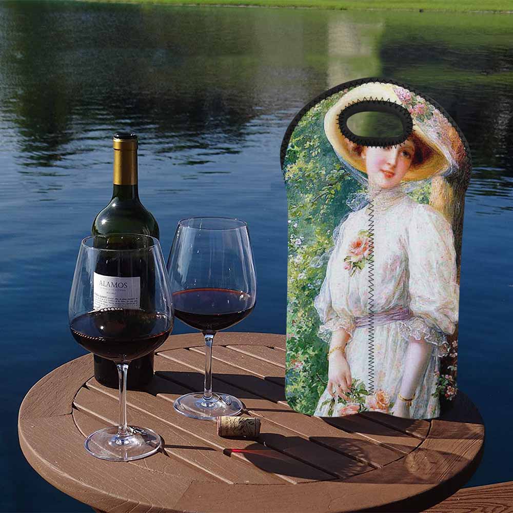 Victorian lady design 2 Bottle wine bag, Reverie