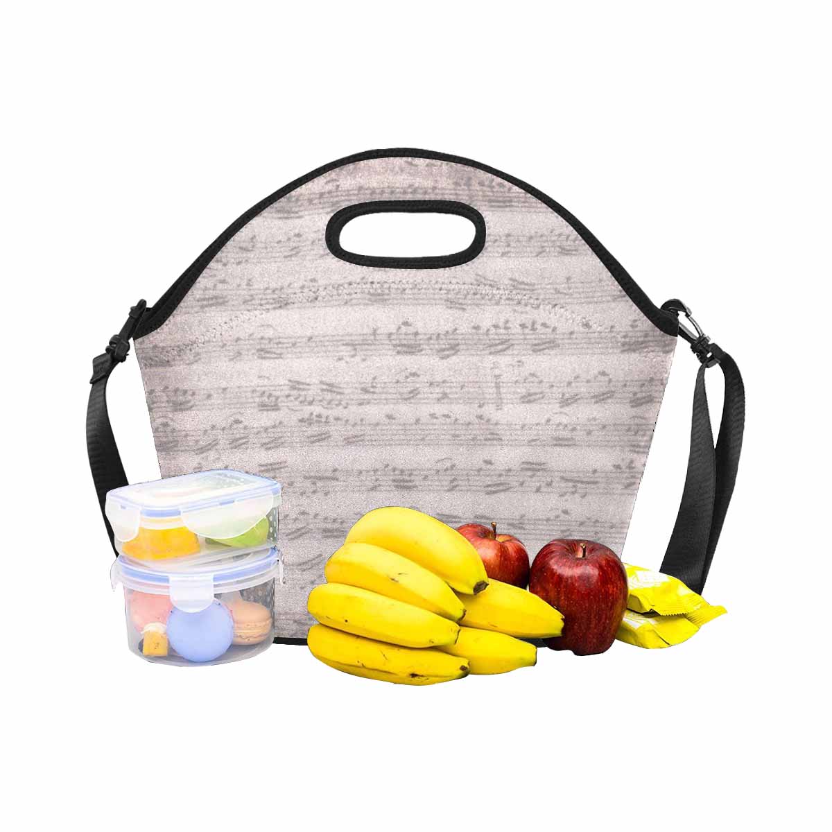 Antique general print, insulated lunch bag, design 22