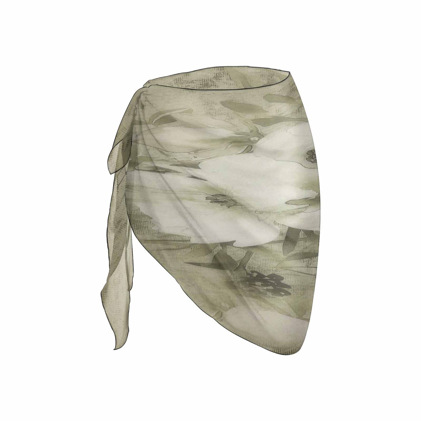 Vintage floral, beach sarong, beach coverup, swim wear, Design 03x