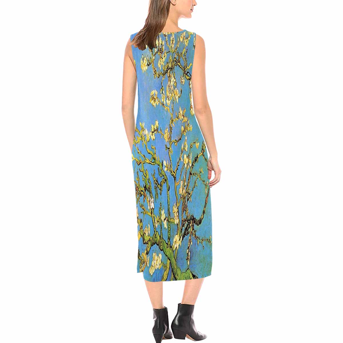 Vintage floral long dress, model D09538 Design 20