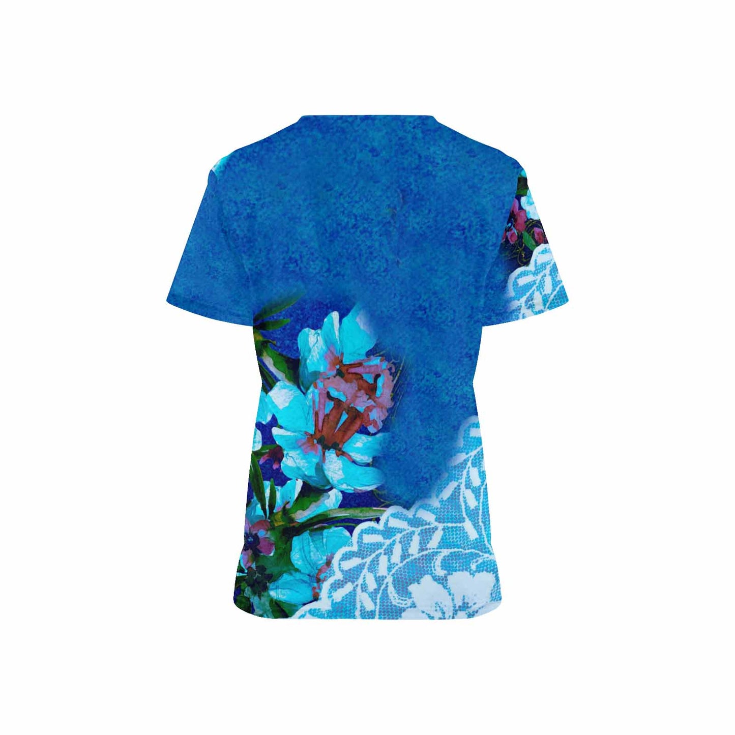 Victorian lace print professional scrubs, nurses scrub, unisex, design 49