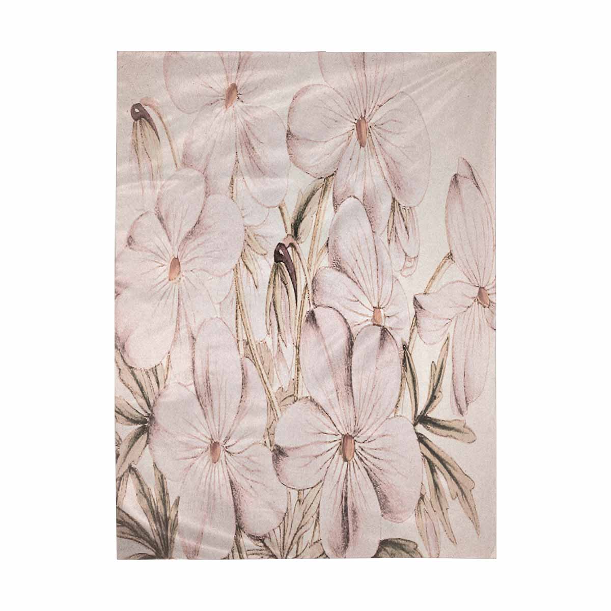 Vintage floral TAPESTRY, LARGE 60 x 80 in, Vertical, Design 13x