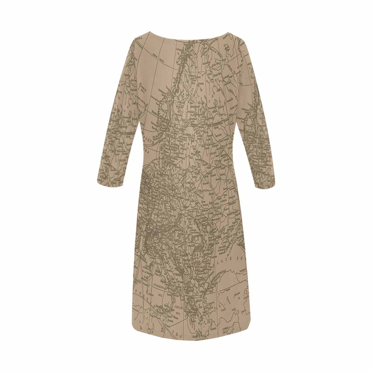 Antique Map loose dress, MODEL 29532, design 50