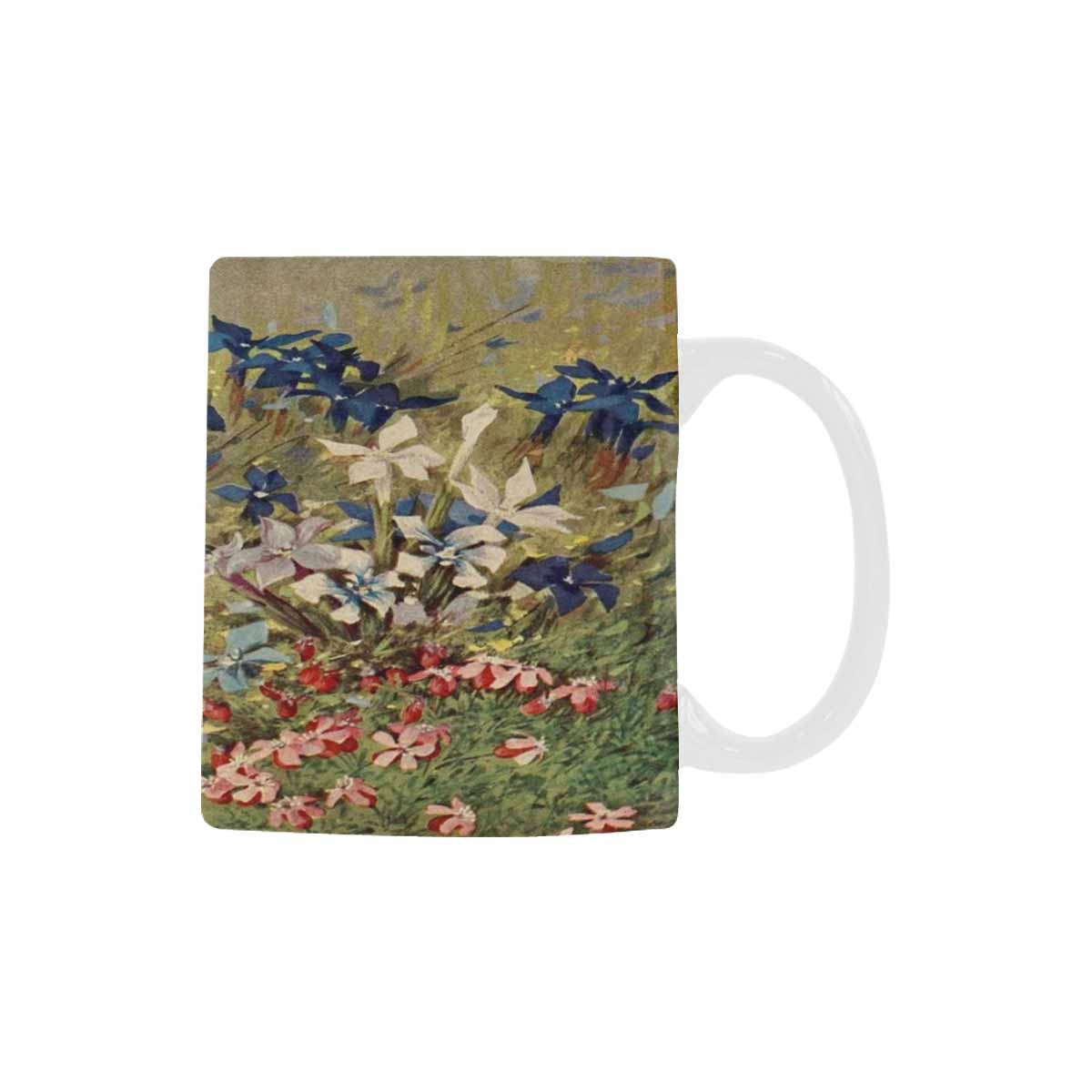 Vintage floral coffee mug or tea cup, Design 39