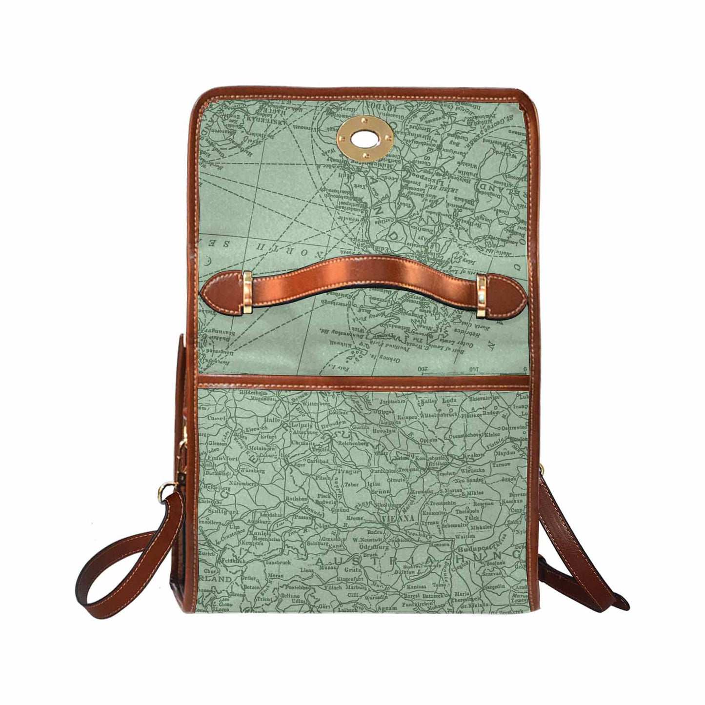 Antique Map Handbag, Model 1695341, Design 52