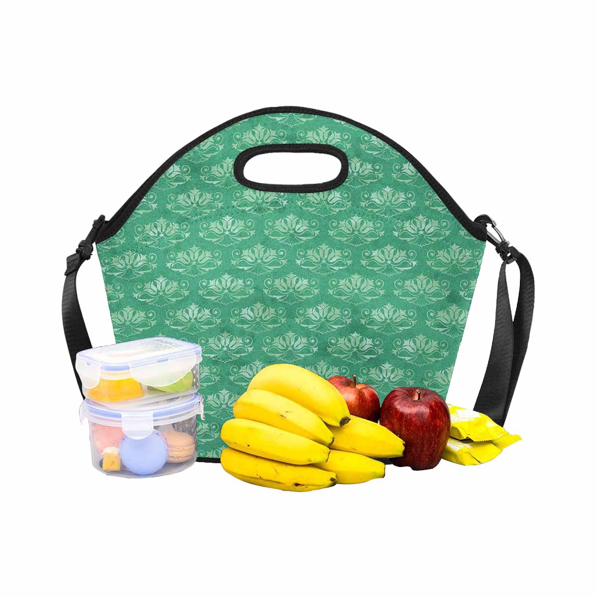 Antique general print, insulated lunch bag, design 57