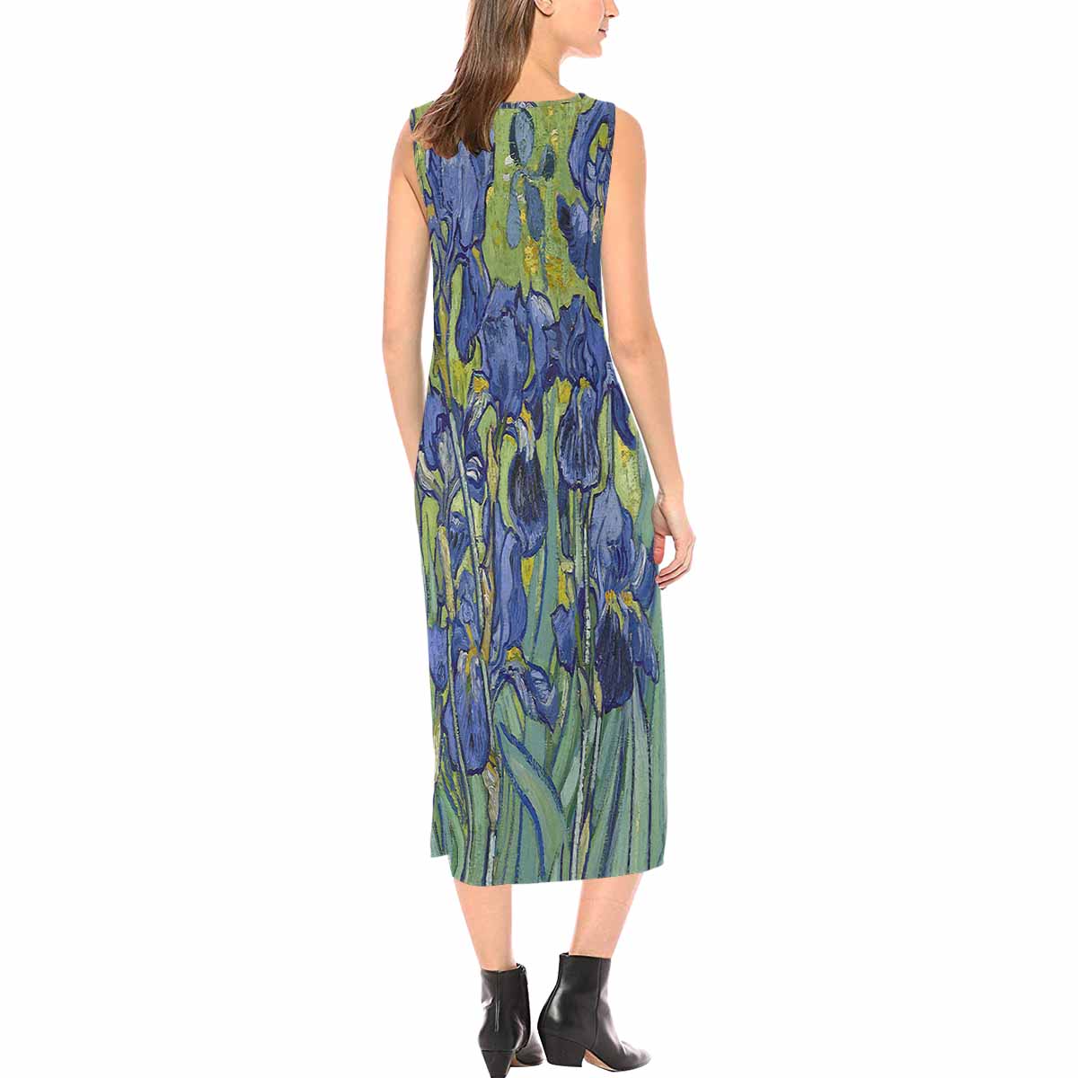 Vintage floral long dress, model D09538 Design 40