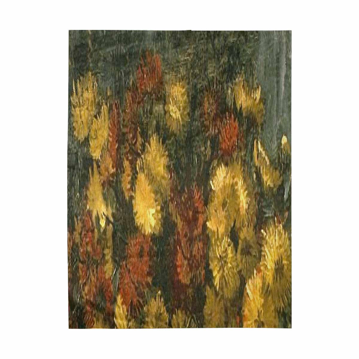 Vintage floral TAPESTRY, LARGE 60 x 80 in, Vertical, Design 28