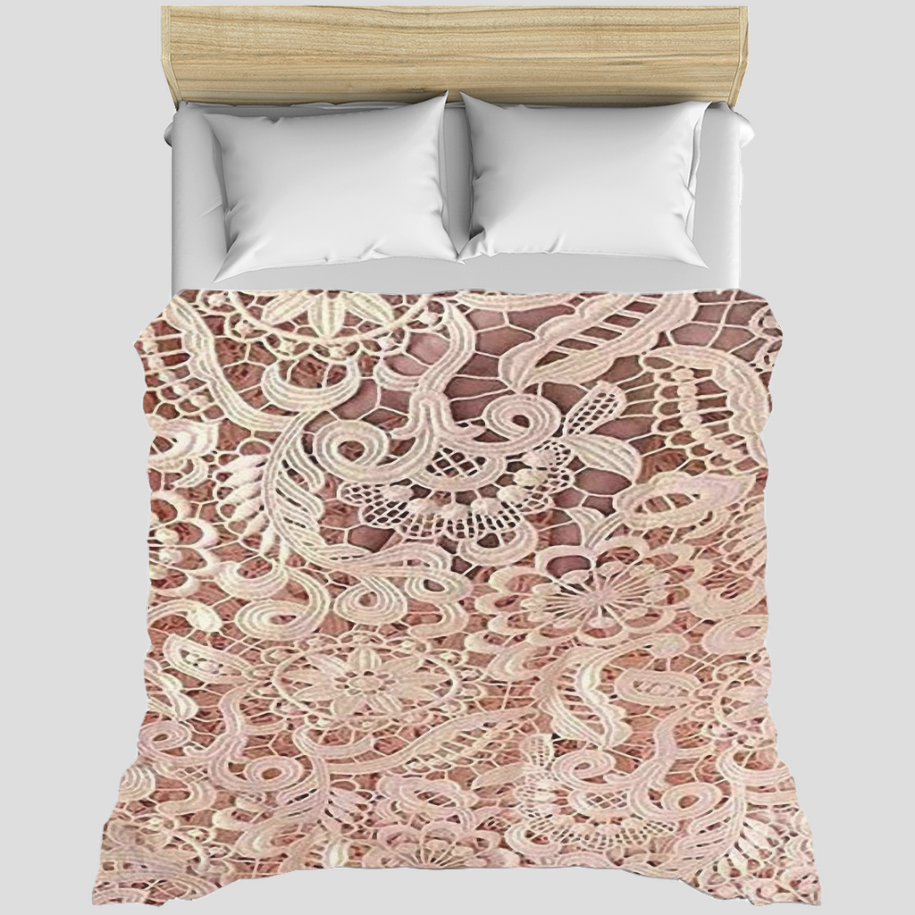 Victorian lace duvet cover, King, queen or twin, Design 11