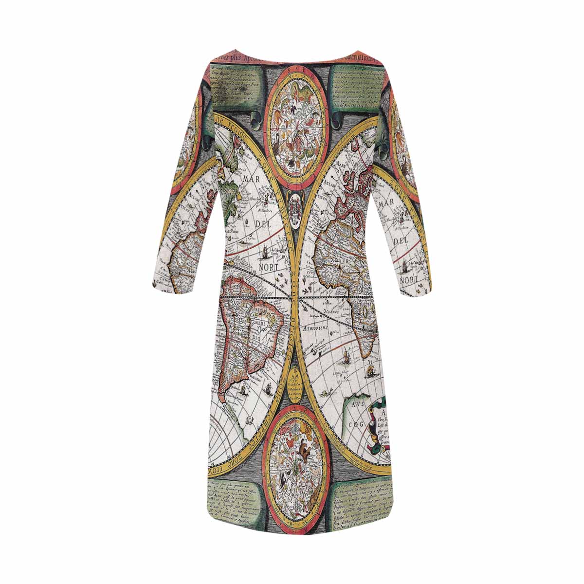 Antique Map loose dress, MODEL 29532, design 25