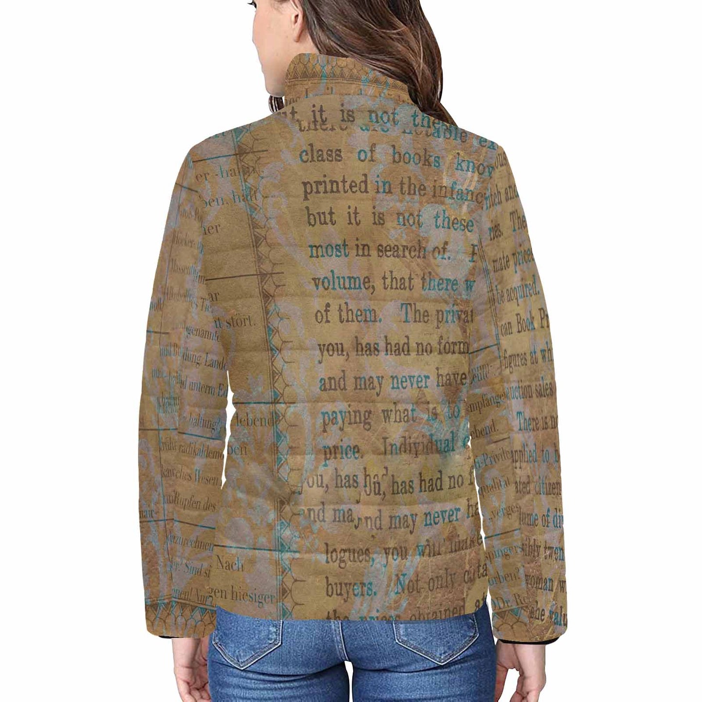 Antique general print quilted jacket, design 29