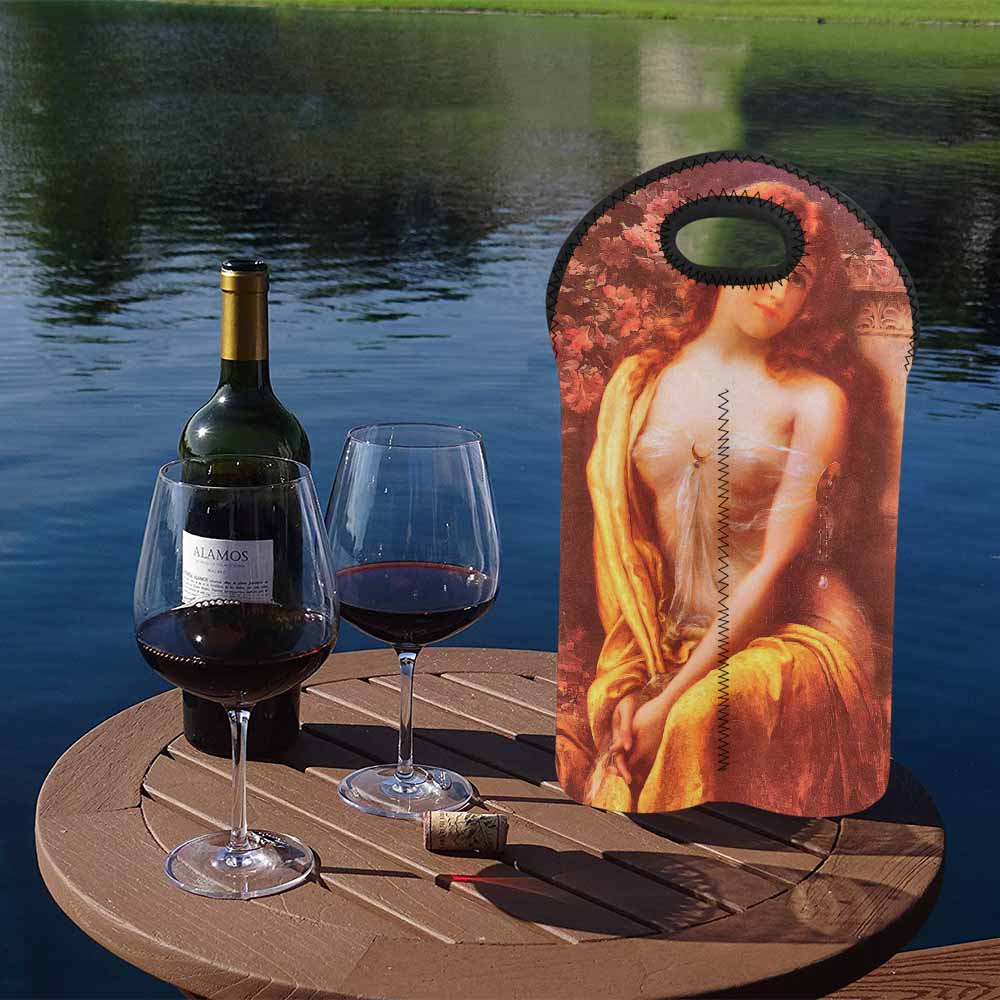 Victorian lady design 2 Bottle wine bag, Starlight