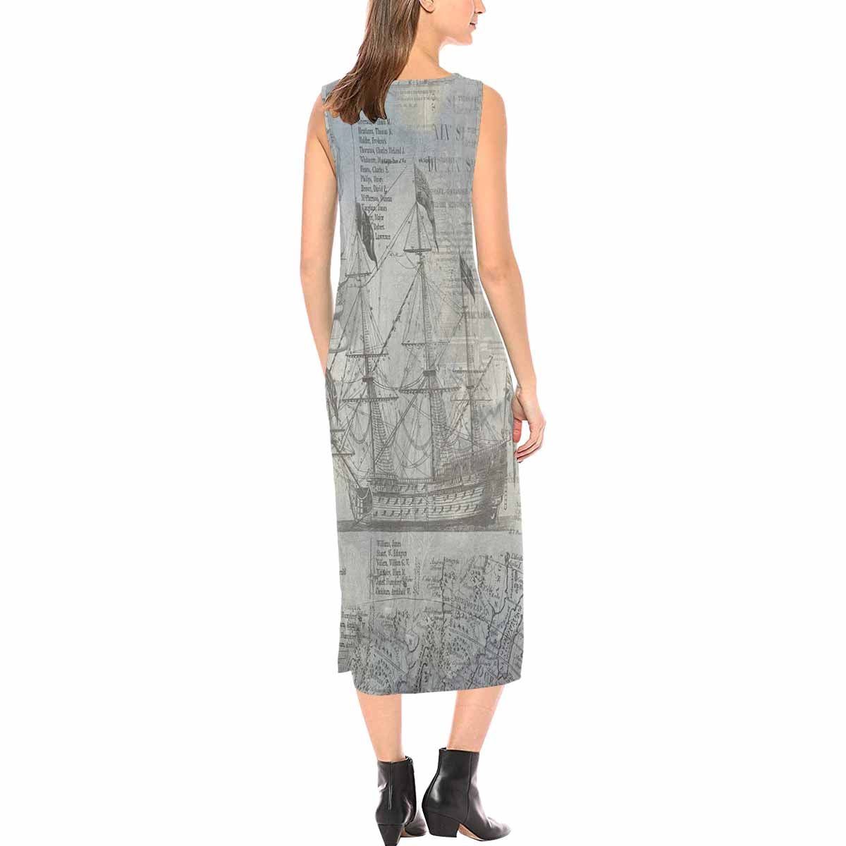 Antique General long chic dress, MODEL 09538, design 33