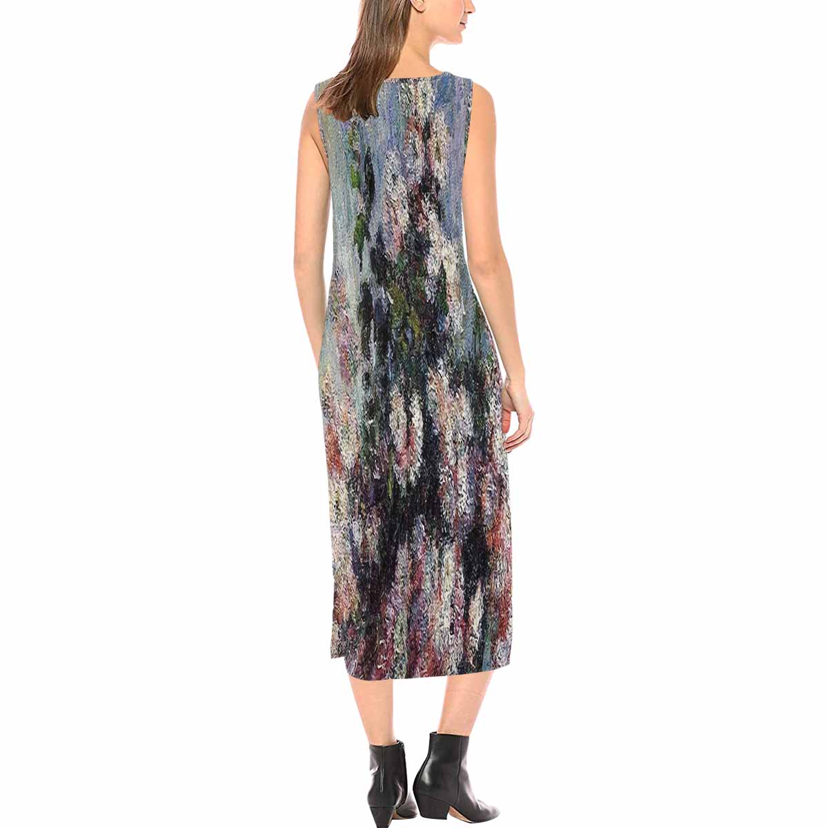 Vintage floral long dress, model D09538 Design 44