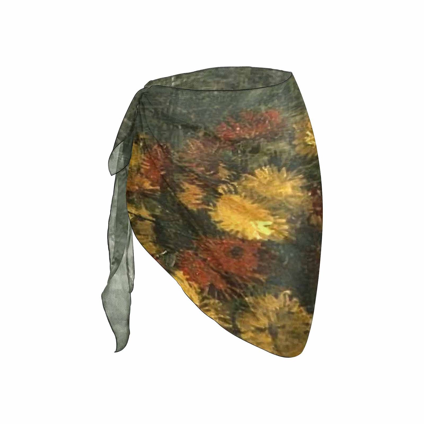 Vintage floral, beach sarong, beach coverup, swim wear, Design 28