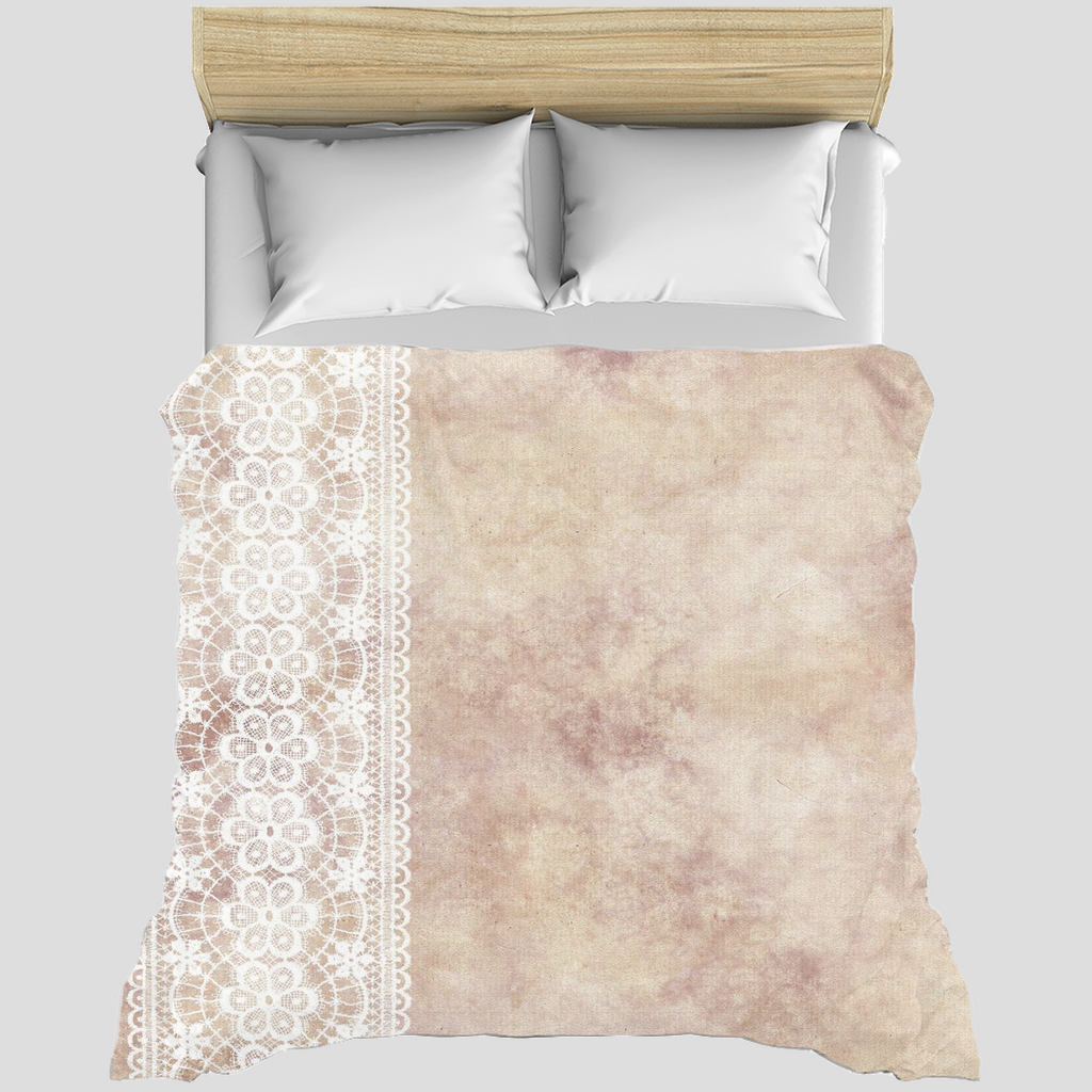 Victorian lace duvet cover, King, queen or twin, Design 35