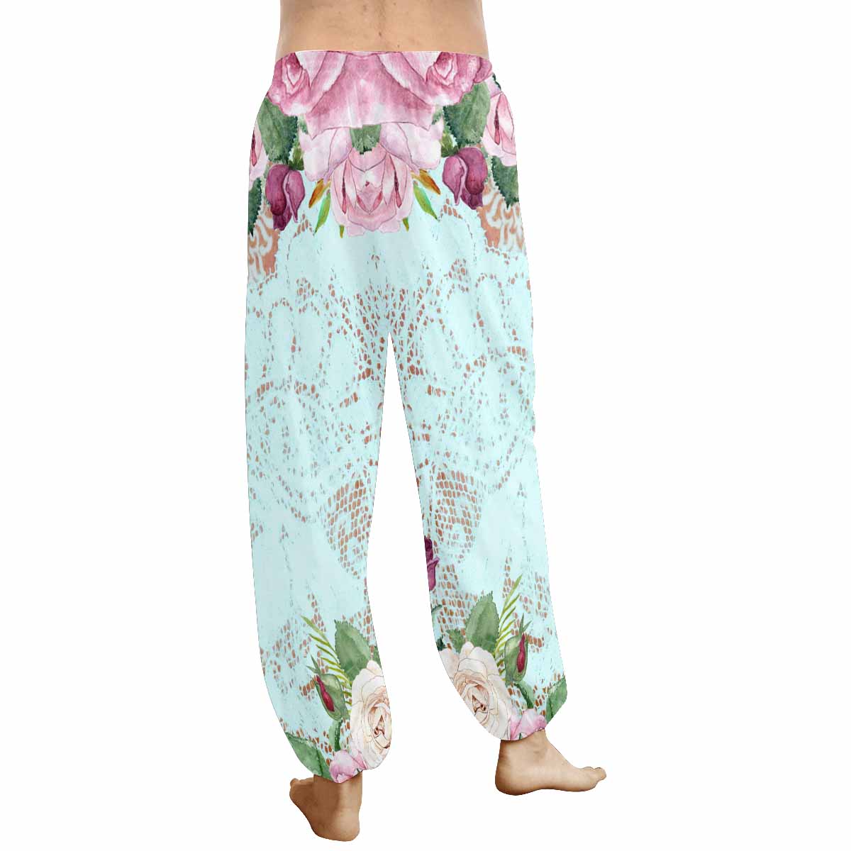 Victorian lace print Haram pants, loose comfy pants design 24