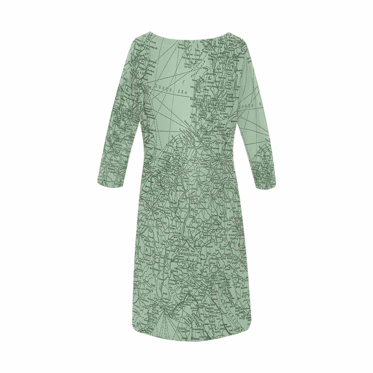 Antique Map loose dress, MODEL 29532, design 48