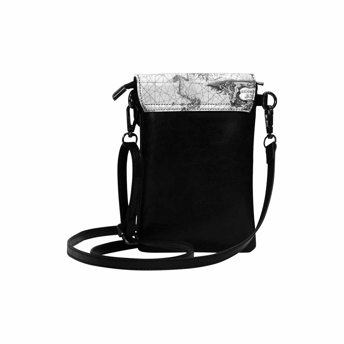 Antique map cell phone purse, moble purse, Design 05