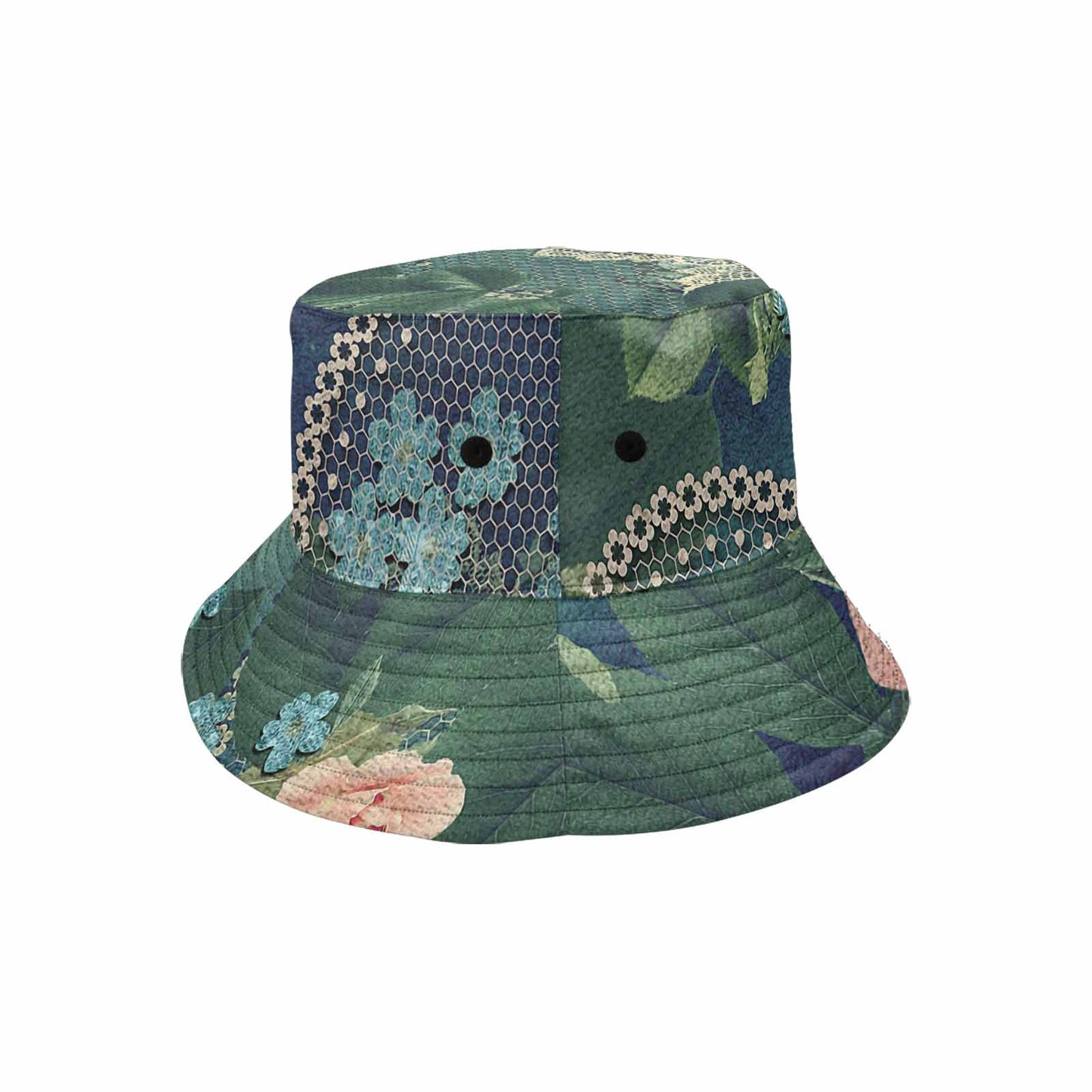Victorian lace Bucket Hat, outdoors hat, design 01