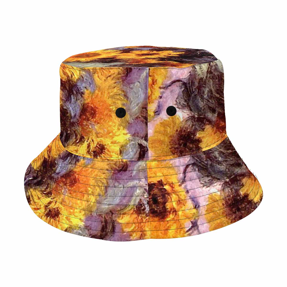 Vintage floral unisex bucket boonie Hat, outdoors hat, Design 49