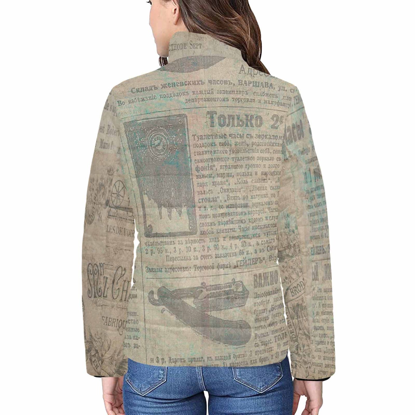 Antique general print quilted jacket, design 26