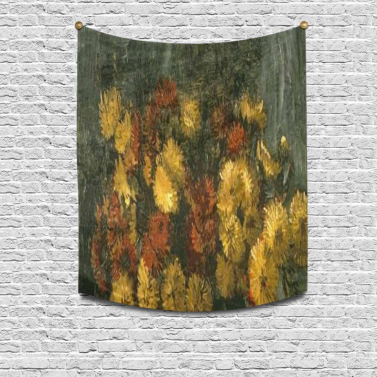 Vintage floral TAPESTRY, MEDIUM 51 in X 60 in, Design 28 C26