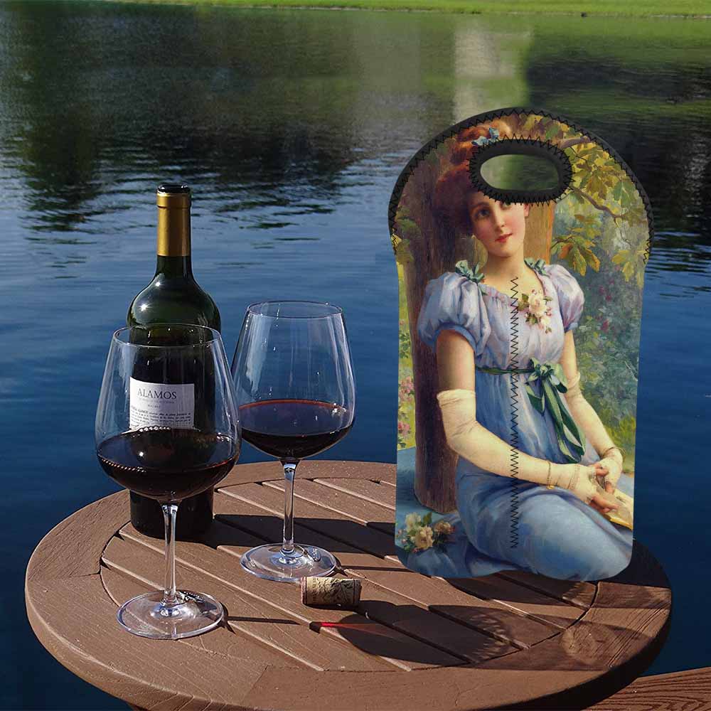 Victorian lady design 2 Bottle wine bag, A SWEET GLANCE