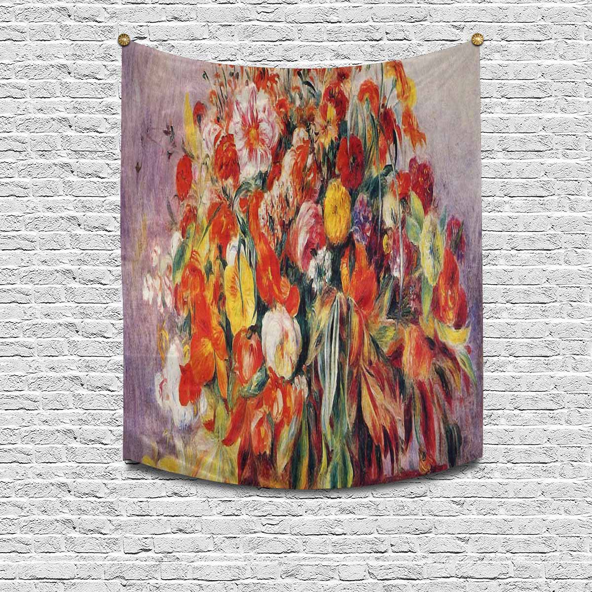 Vintage floral TAPESTRY, MEDIUM 51 in X 60 in, Design 19 C26