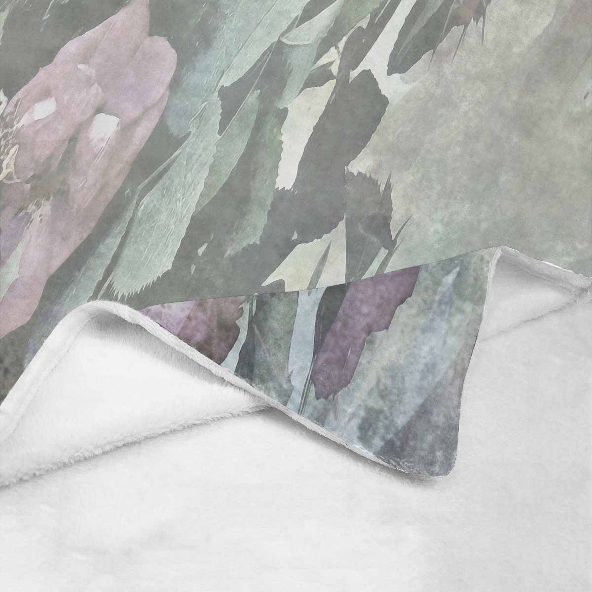 Vintage Floral BLANKET, LARGE 60 in x 80 in, Design 23 C50